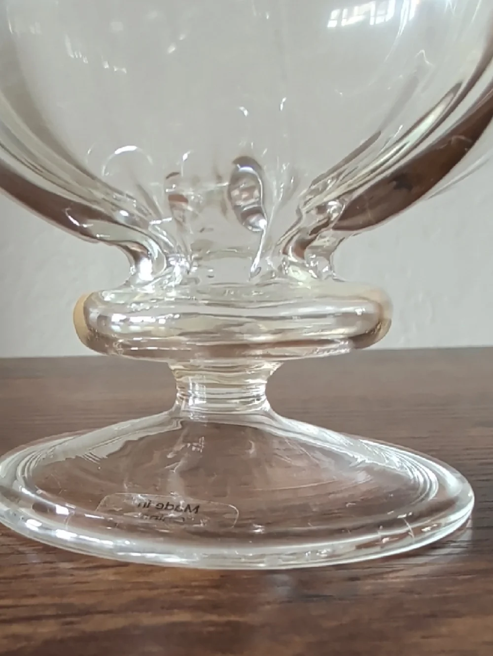 Clear Blown Glass Decorative Vase pomegranate Bud Vase Taper Candle Holder